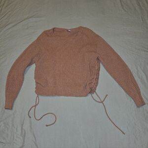 Warm & Cozy Lifestyle Waffle Knit Sweater Shirt – Size M #011